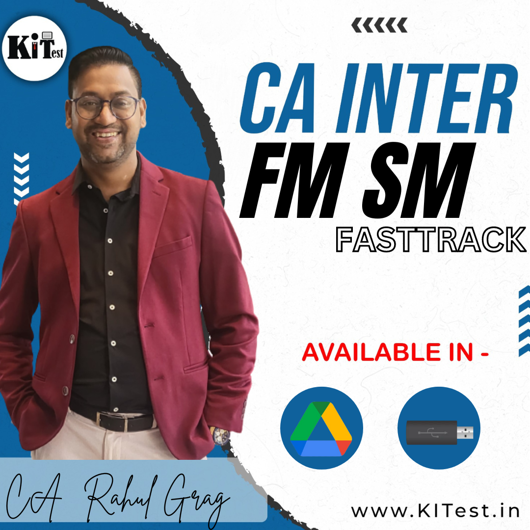 CA Inter FM SM New Syllabus Fasttrack Batch CA Rahul Garg