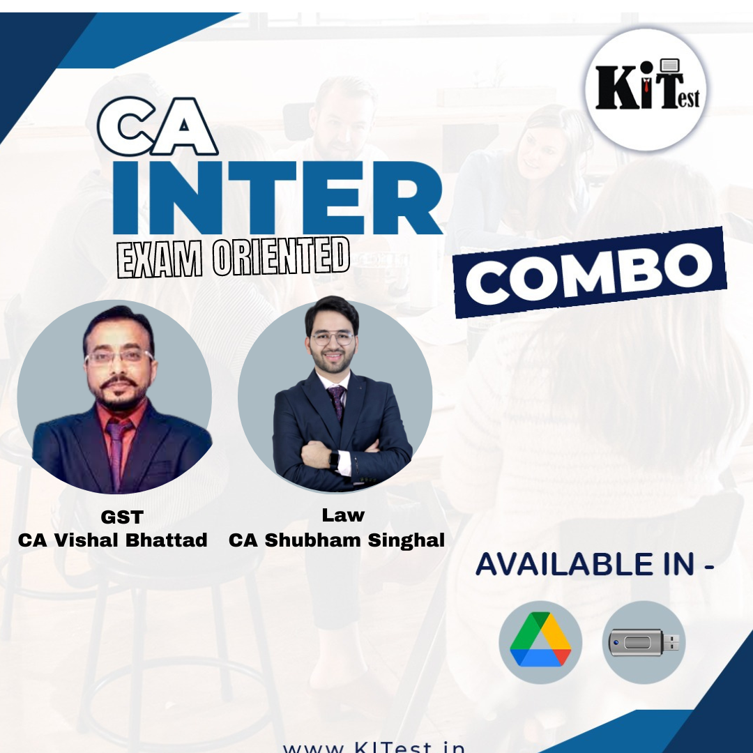 CA Inter Combo GST , LAW New Exam Oriented Batch by CA Vishal Bhattad ,Shubham Singhal