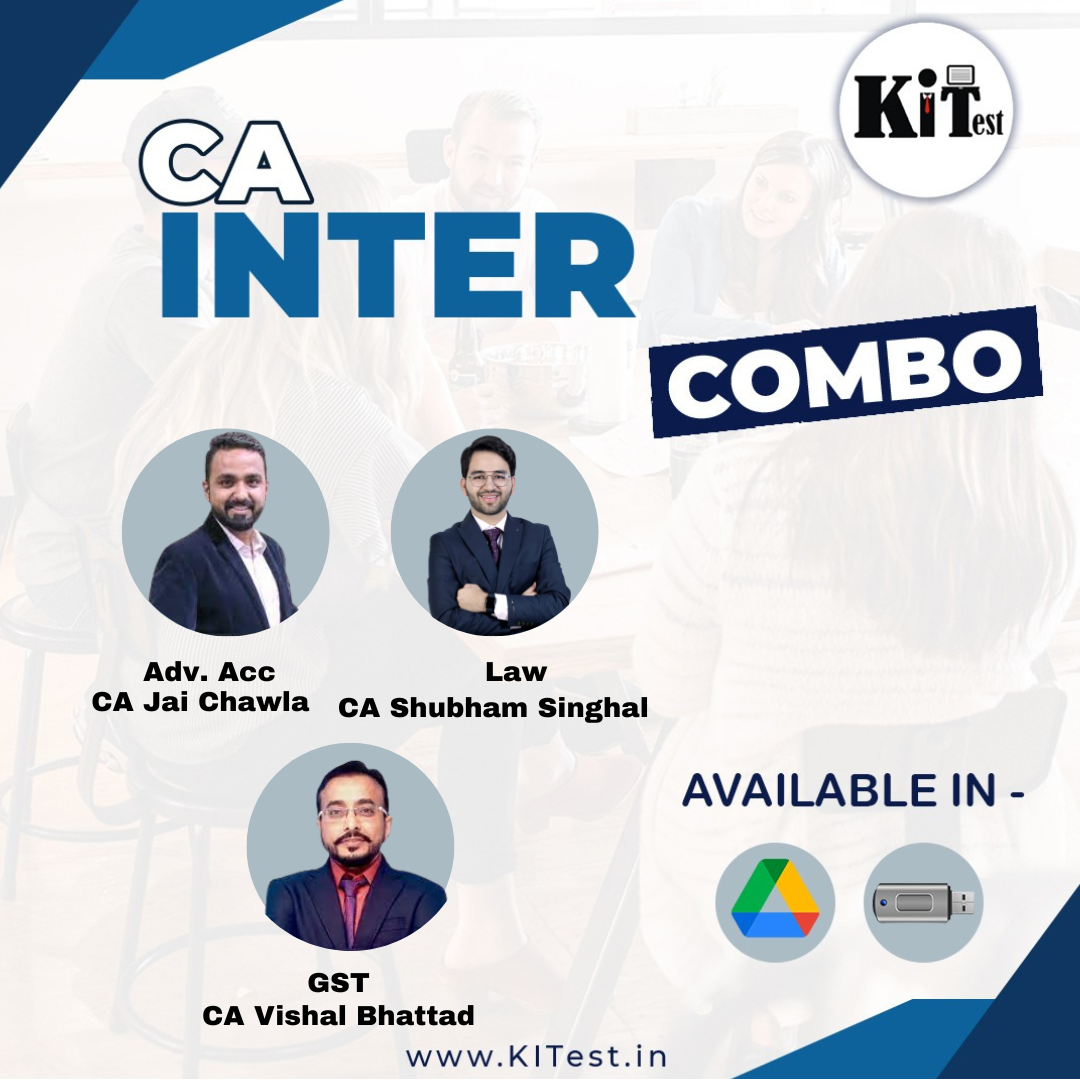 CA Inter Combo (Adv Acc, Law and IDT) New Syllabus Regular Batch by CA Jai Chawla, CA Shubham Singhal and CA Vishal Bhattad