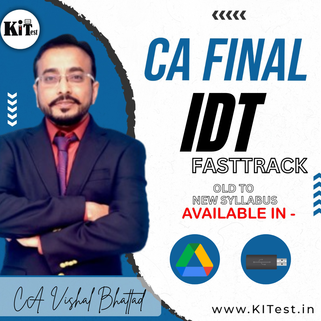 CA Final Indirect Tax FastTrack Booster (Old To New) Batch by CA Vishal Bhattad