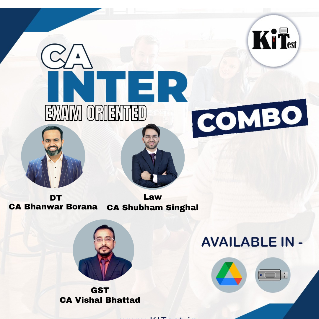 CA Inter Combo IDT and LAW,DT New Exam Oriented Batch by CA Bhanwar Borana,CA Vishal Bhattad ,CAShubham Singhal