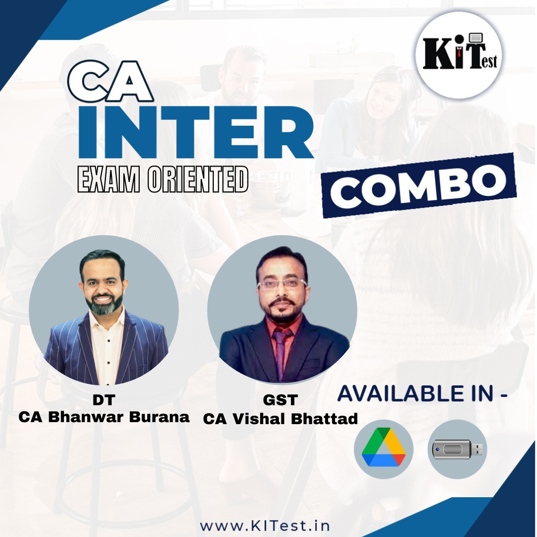 CA Inter Combo DT and IDT New Exam Oriented Batch by CA Bhanwar Borana and CA Vishal Bhattad